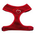 Unconditional Love Double Heart Design Soft Mesh Harnesses Red Large UN852435